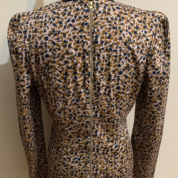 French Connection Animal Print Long Sleeve Dress - Picture 6 of 10